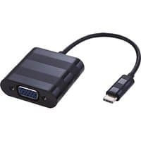 Black Cablenet USB 3.1c to VGA adapter with short cable, VGA female port, and compact design