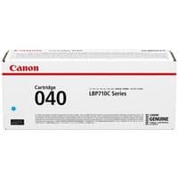 Canon 040 toner cartridge, original cyan, in white box with red Canon logo and black text.