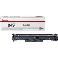 Canon 049 Drum Cartridge in white box with black text, compatible with LBP113 and MF110 series printers.