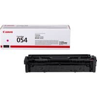 Canon 054 magenta toner cartridge, black casing, with white and red packaging box.
