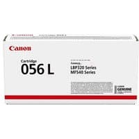Canon 056 L toner cartridge box, white with red accents, compatible with LBP320 and MF540 series printers.