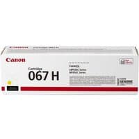 Canon 067H toner cartridge, original yellow, rectangular white box with red and black text.