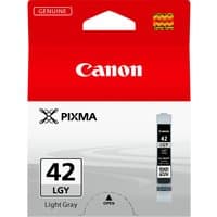 Canon CLI-42LGY Light Grey Ink Cartridge in red and white packaging with black text and Canon logo.
