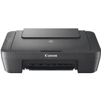 Black Canon PIXMA MG2551S inkjet printer with flatbed scanner and front paper tray.