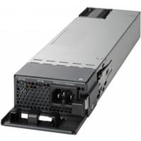Cisco PWR-C1-1100WAC-P= power supply, rectangular, silver and black, vented front panel, power input socket.