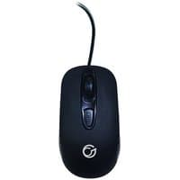 Black connektgear MO543 USB optical mouse with four buttons and scroll wheel, featuring a sleek, full-size design.
