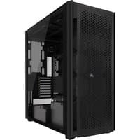 Black Corsair 9000D RGB AIRFLOW full tower PC case with mesh front panel and tempered glass side.