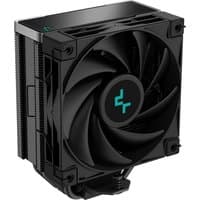 Black DeepCool AK400 ZERO DARK processor air cooler with 12 cm fan and sleek design.