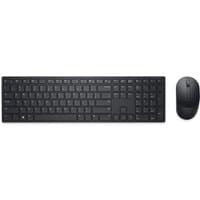 Black Dell Pro wireless keyboard and mouse set, UK QWERTY layout, sleek design with compact mouse.