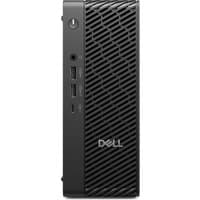 Black Dell Pro Max Micro PC with vertical vents, power button, USB ports, and Dell logo on the front panel.