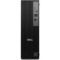 Black Dell slim PC with vertical grooves, front USB ports, power button, and optical drive slot.