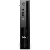 Black Dell Pro QCM1250 Mini PC with vertical vents, front USB ports, power button, and Dell logo.