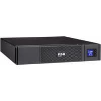 Black Eaton UPS with digital display, vented front panel, and 9 AC outlets, 2.2 kVA, 1980 W capacity.