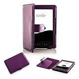 Purple Kindle case with folio stand, extra padding, rugged design, and full device protection for 4th & 5th Gen models.