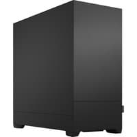 Black Fractal Design Pop Silent Tower with sleek, minimalist design and smooth matte finish.
