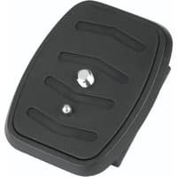 Black Hama tripod accessory plate with textured surface and central screw mount