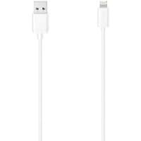White Hama 1.5 m lightning cable with USB-A and lightning connectors, sleek and minimal design.