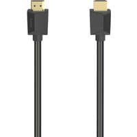 Black Hama HDMI cable 5m with gold-plated Type A connectors and durable outer casing.