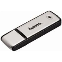 Black and silver Hama Fancy USB flash drive 64 GB with USB Type-A 2.0 connector and sleek rectangular design