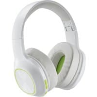 White and green Hama Spirit Calypso III wireless Bluetooth headset with cushioned ear pads and adjustable headband.