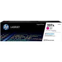 HP 207A Magenta LaserJet toner cartridge in black box with blue HP logo and magenta color indicator.
