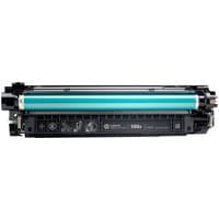 HP 508A Magenta LaserJet toner cartridge, black casing with magenta label, cylindrical drum visible.