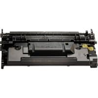 Black HP 89X high yield LaserJet toner cartridge with rectangular shape and yellow label on the side.