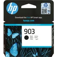 HP 903 Black Original Ink Cartridge, black and blue packaging with butterfly design and HP logo.