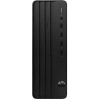 Black HP Pro 290 G9 SFF PC with vertical grooves, front USB ports, and power button on top right corner.