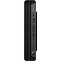 Black HP Pro Mini 400 G9 Desktop PC with vertical ridges, front USB ports, and Wolf Security Edition logo.