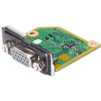 HP VGA Port Flex IO v2 adapter, green circuit board with silver VGA connector and mounting screws.