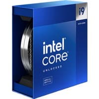 Blue Intel Core i9-14900KS processor box with silver accents and "Unlocked" label, featuring 36 MB Smart Cache.
