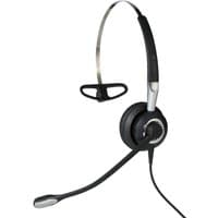 Jabra BIZ 2400 II Mono IP headset with black ear cushion, adjustable headband, and flexible boom mic.