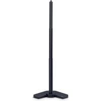 Black Jabra Panacast Table Stand with adjustable pole and sturdy triangular base.
