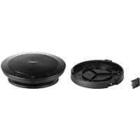 Black Jabra Secure Mount for Speak 410_510, circular design with textured surface and detachable mounting base.
