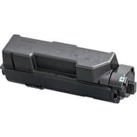 Black KYOCERA TK-1160 toner cartridge, rectangular shape with textured surface and labeled end.