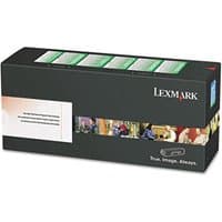 Black Lexmark toner cartridge box with colorful graphics and magenta label, model 24B7179.