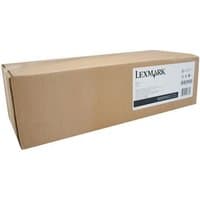 Brown box packaging for Lexmark 24B7525 Original Yellow toner cartridge with product label on the side.