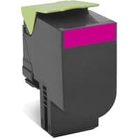 Black Lexmark 702M R toner cartridge with magenta label and green top flap.