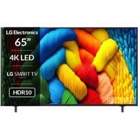 65" LG NanoCell 4K Smart TV with vibrant display, slim black bezel, and HDR10 support.