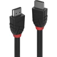 Black Lindy 0.5m High Speed HDMI Cable with red accents and textured connectors.