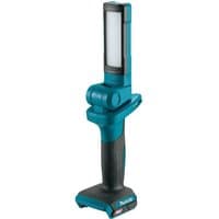 Makita ML006G 40V XGT cordless torch, blue and black, with adjustable head and ergonomic grip, bare unit.