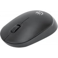 Black Manhattan Performance III wireless mouse, optical, ambidextrous, three buttons, scroll wheel, USB nano receiver.