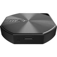 Black octagonal MSI DATAMAG 2TB external SSD with USB Type-C port and subtle concentric circle design.