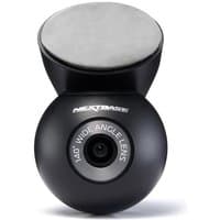 Black Nextbase rear window camera with wide-angle lens and adhesive mount.