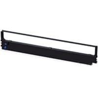 Black OKI 44173406 printer ribbon with slim rectangular design and blue adjustment knob on one end.