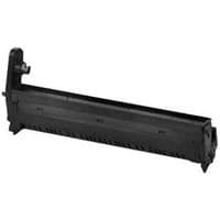 Black OKI 44844471 printer drum with rectangular shape and side handle attachment.