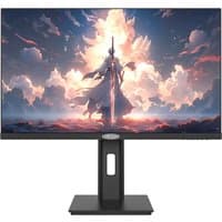 24-inch Origin Storage LED monitor with thin bezels, 1080p HD display, adjustable stand, VGA/HDMI/DP ports.