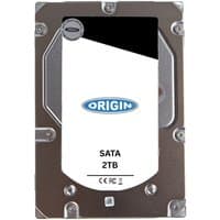 Origin Storage 2TB 3.5in SATA HDD with silver casing, white label, and blue Origin logo.