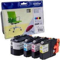 Brother LC229XL/LC225XL Ink Multipack with four cartridges in black, cyan, magenta, yellow packaging.